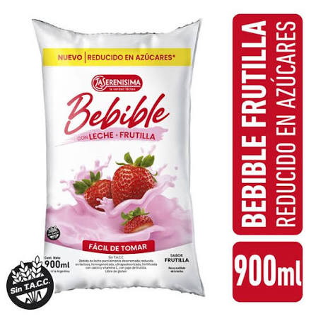BEBIDA LACTEA UAT LA SERENISIMA ULTRA SACHET 900 FRUTILLA  OFERTA